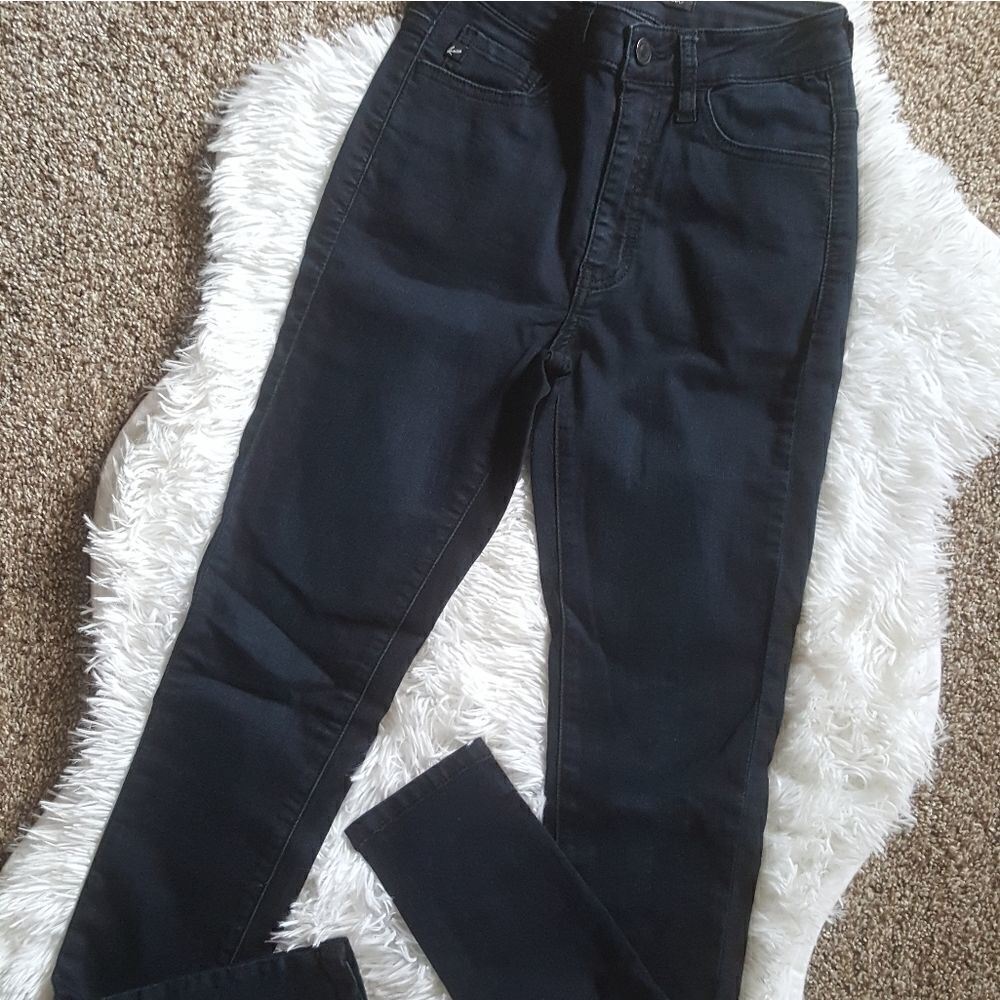 Kancan Jeans High Rise Skinny Dark Wash Stretch Size 1‎